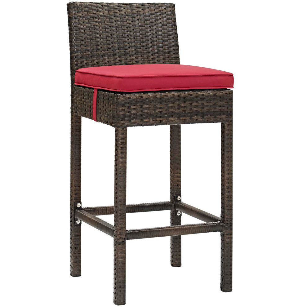 Modway Conduit Bar Stool Outdoor Patio Wicker Rattan Set of 4 - EEI-3601 | Bar Stools | Modishstore - 22