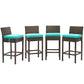 Modway Conduit Bar Stool Outdoor Patio Wicker Rattan Set of 4 - EEI-3601 | Bar Stools | Modishstore - 2