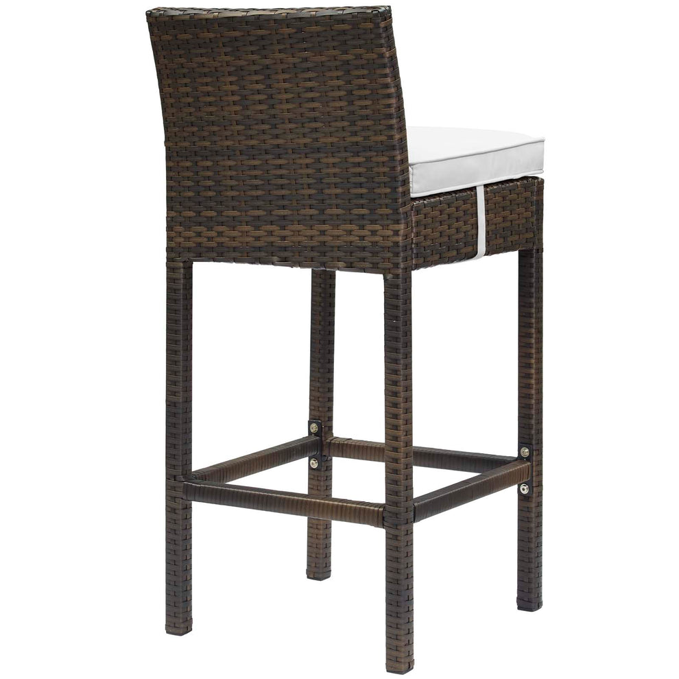 Modway Conduit Bar Stool Outdoor Patio Wicker Rattan Set of 4 - EEI-3601 | Bar Stools | Modishstore - 10