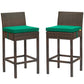 Modway Conduit Bar Stool Outdoor Patio Wicker Rattan Set of 2 - EEI-3603 | Bar Stools | Modishstore - 9