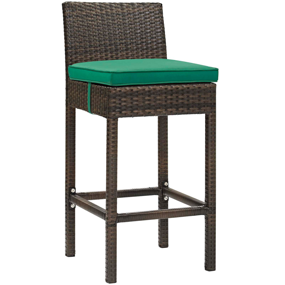 Modway Conduit Bar Stool Outdoor Patio Wicker Rattan Set of 2 - EEI-3603 | Bar Stools | Modishstore - 10