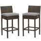 Modway Conduit Bar Stool Outdoor Patio Wicker Rattan Set of 2 - EEI-3603 | Bar Stools | Modishstore - 11