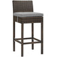 Modway Conduit Bar Stool Outdoor Patio Wicker Rattan Set of 2 - EEI-3603 | Bar Stools | Modishstore - 13