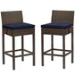 Modway Conduit Bar Stool Outdoor Patio Wicker Rattan Set of 2 - EEI-3603 | Bar Stools | Modishstore - 14