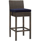 Modway Conduit Bar Stool Outdoor Patio Wicker Rattan Set of 2 - EEI-3603 | Bar Stools | Modishstore - 17