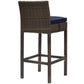Modway Conduit Bar Stool Outdoor Patio Wicker Rattan Set of 2 - EEI-3603 | Bar Stools | Modishstore - 29