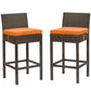 Modway Conduit Bar Stool Outdoor Patio Wicker Rattan Set of 2 - EEI-3603 | Bar Stools | Modishstore - 16