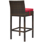 Modway Conduit Bar Stool Outdoor Patio Wicker Rattan Set of 2 - EEI-3603 | Bar Stools | Modishstore - 32