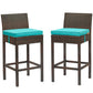 Modway Conduit Bar Stool Outdoor Patio Wicker Rattan Set of 2 - EEI-3603 | Bar Stools | Modishstore - 49