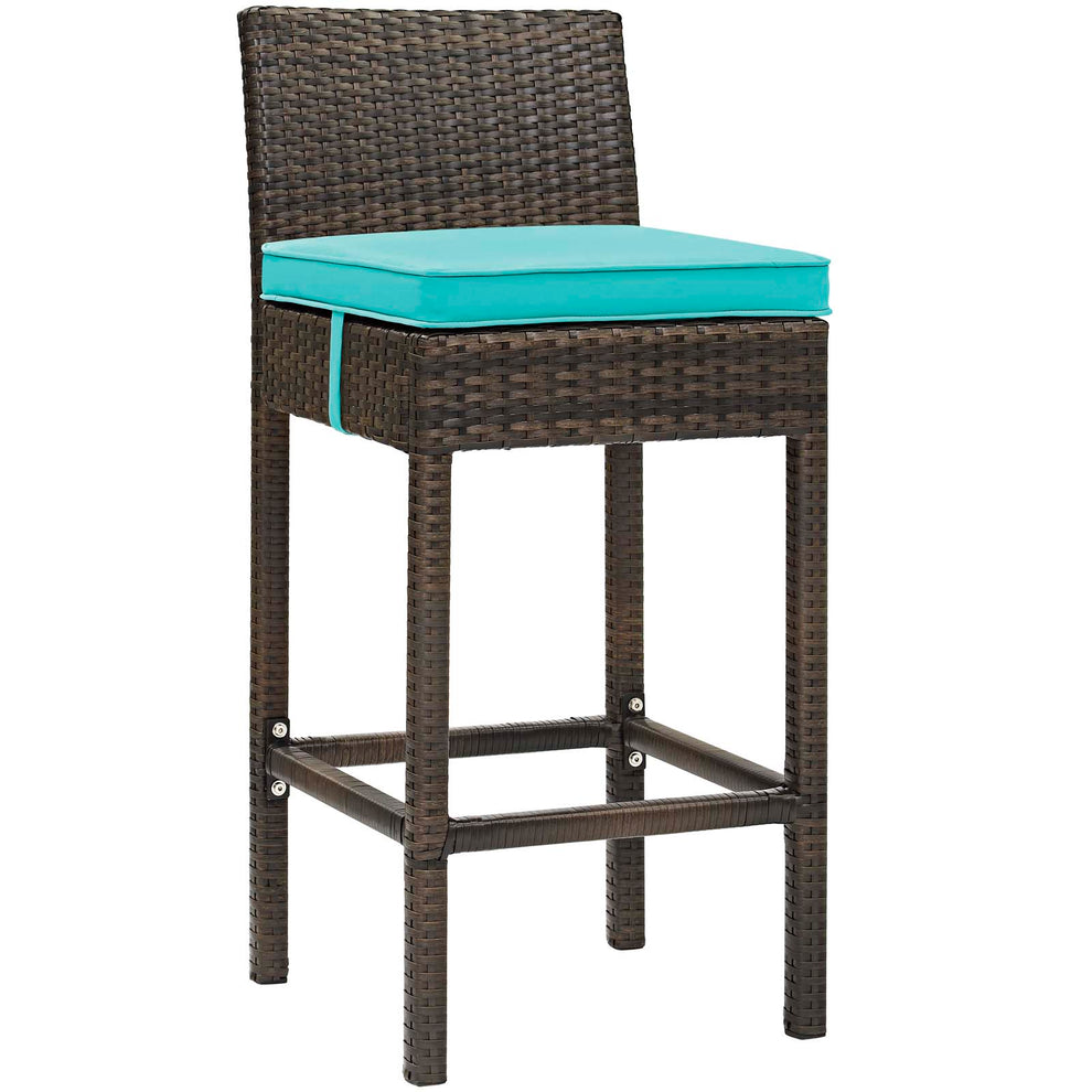 Modway Conduit Bar Stool Outdoor Patio Wicker Rattan Set of 2 - EEI-3603 | Bar Stools | Modishstore - 21