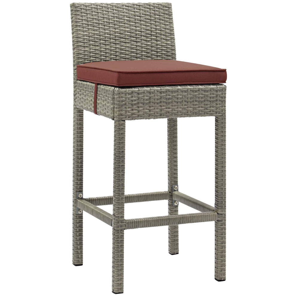 Modway Conduit Bar Stool Outdoor Patio Wicker Rattan Set of 2-EEI-3604 - EEI-3604 | Bar Stools | Modishstore - 6