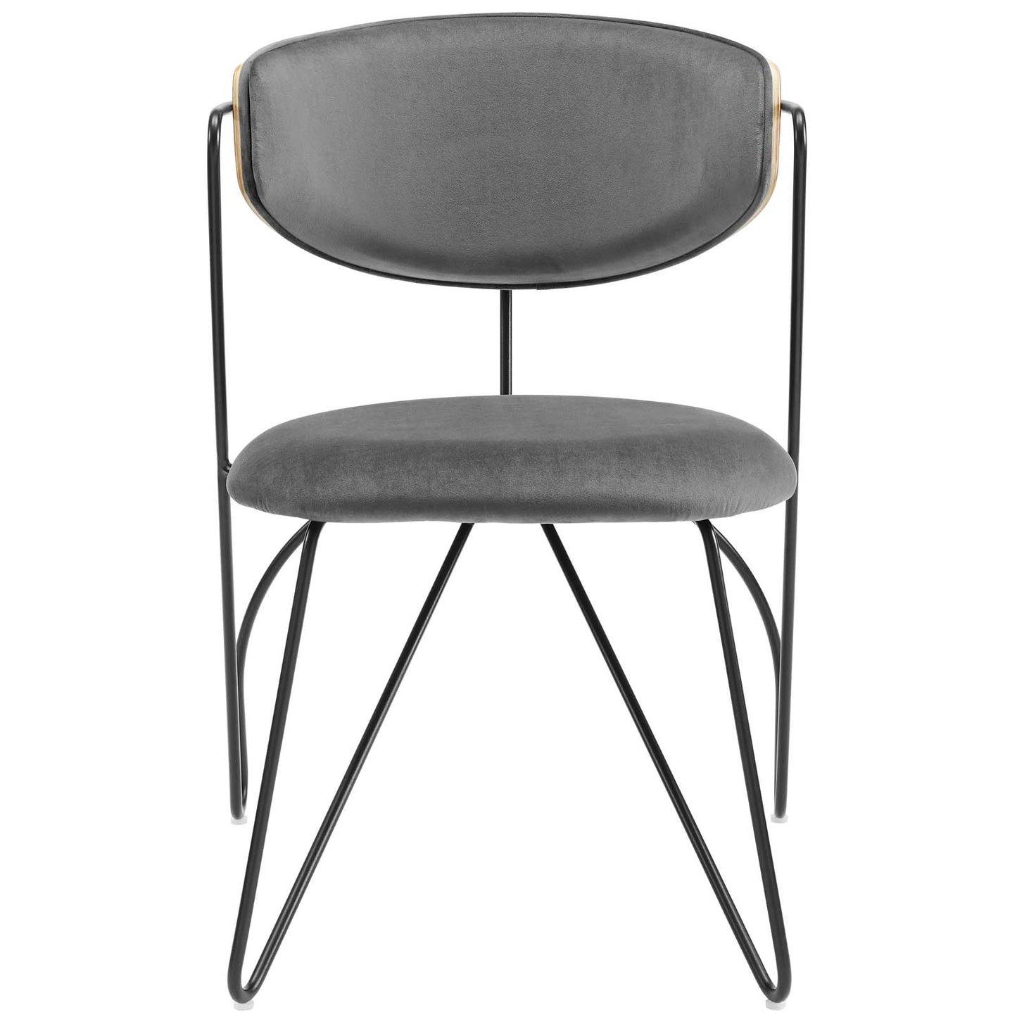 Modway Prevail Black Frame Dining and Accent Performance Velvet Chair - EEI-3605 | Dining Chairs | Modishstore - 4