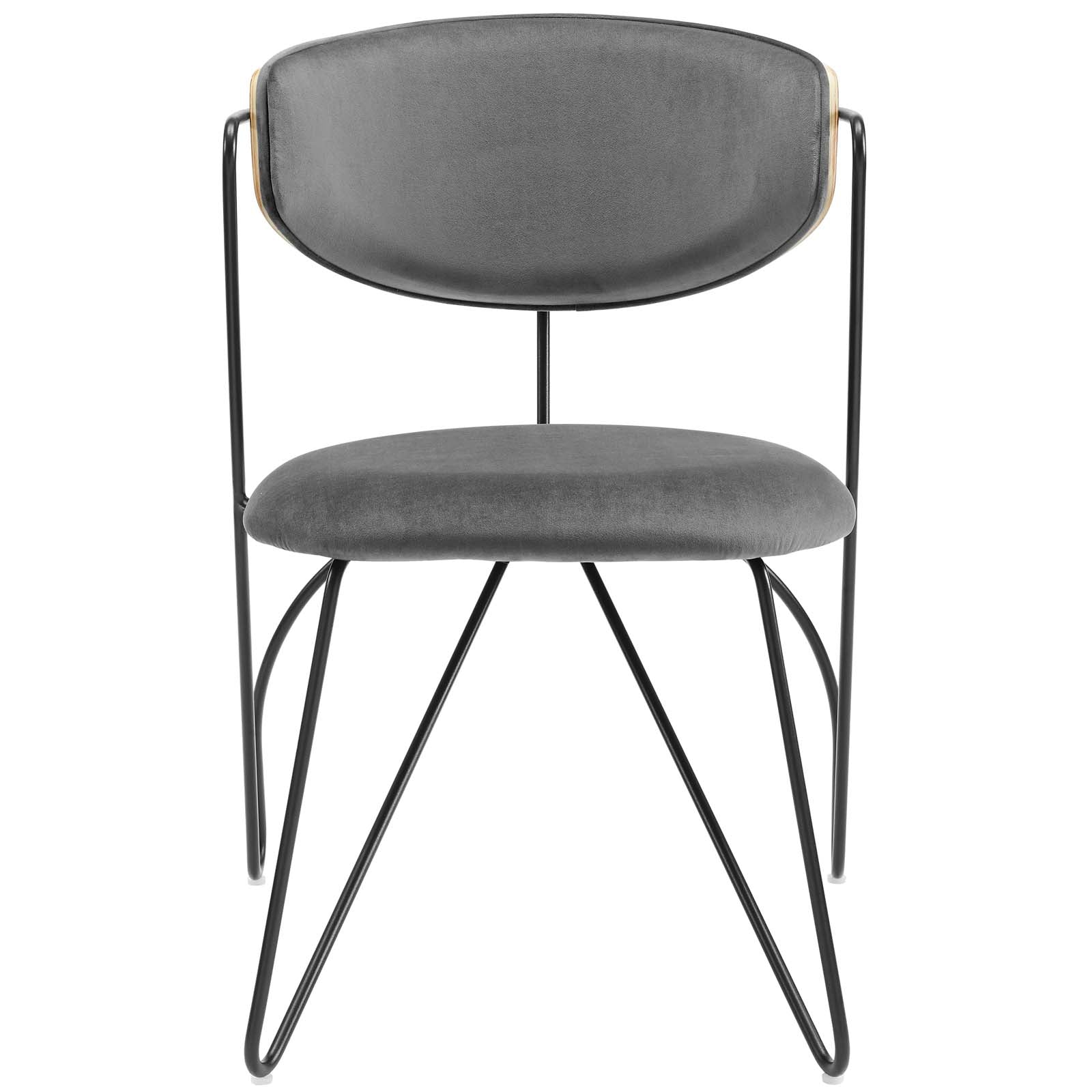 Modway Prevail Black Frame Dining and Accent Performance Velvet Chair - EEI-3605 | Dining Chairs | Modishstore - 4