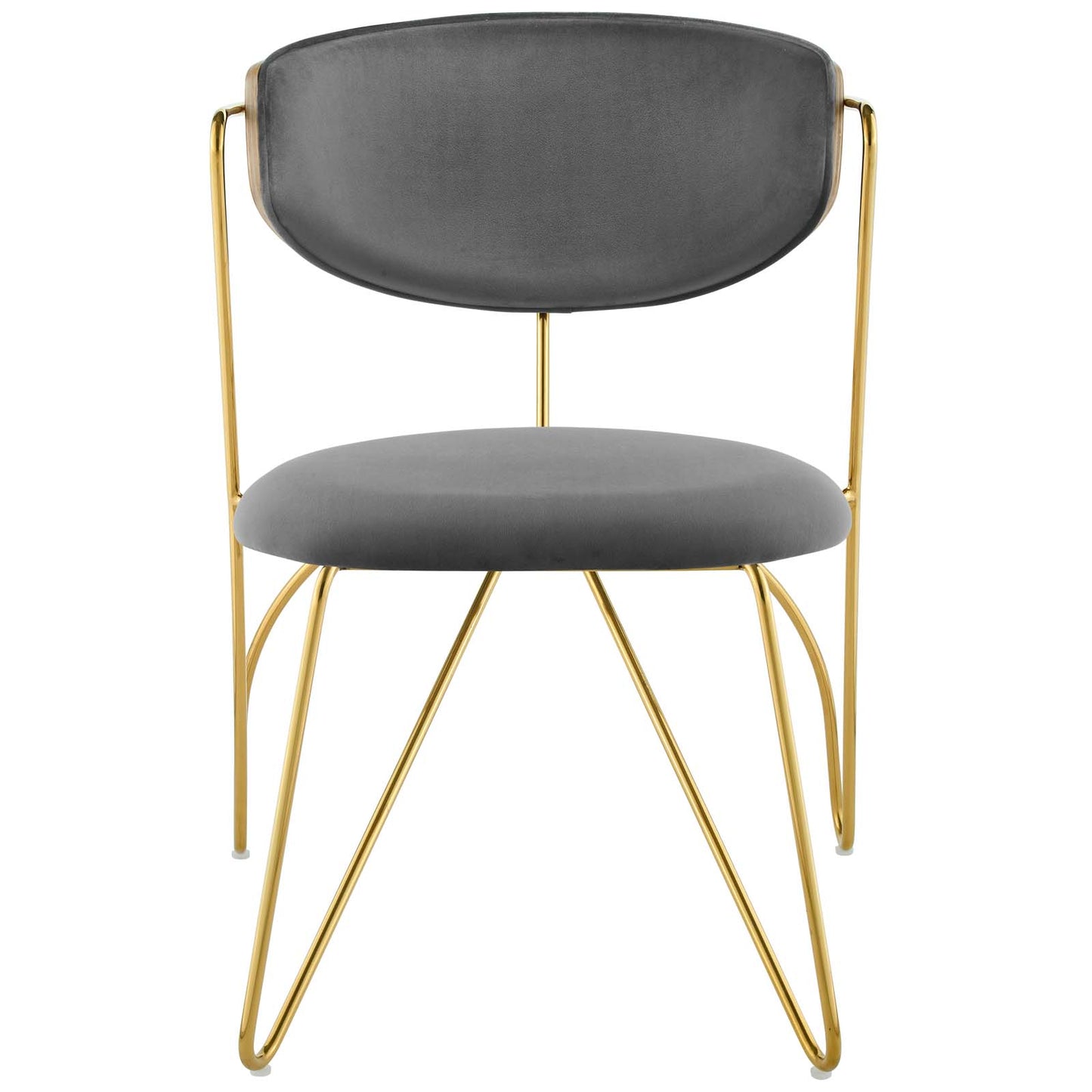 Modway Prevail Gold Stainless Steel Dining and Accent Performance Velvet Chair | Dining Chairs | Modishstore-5
