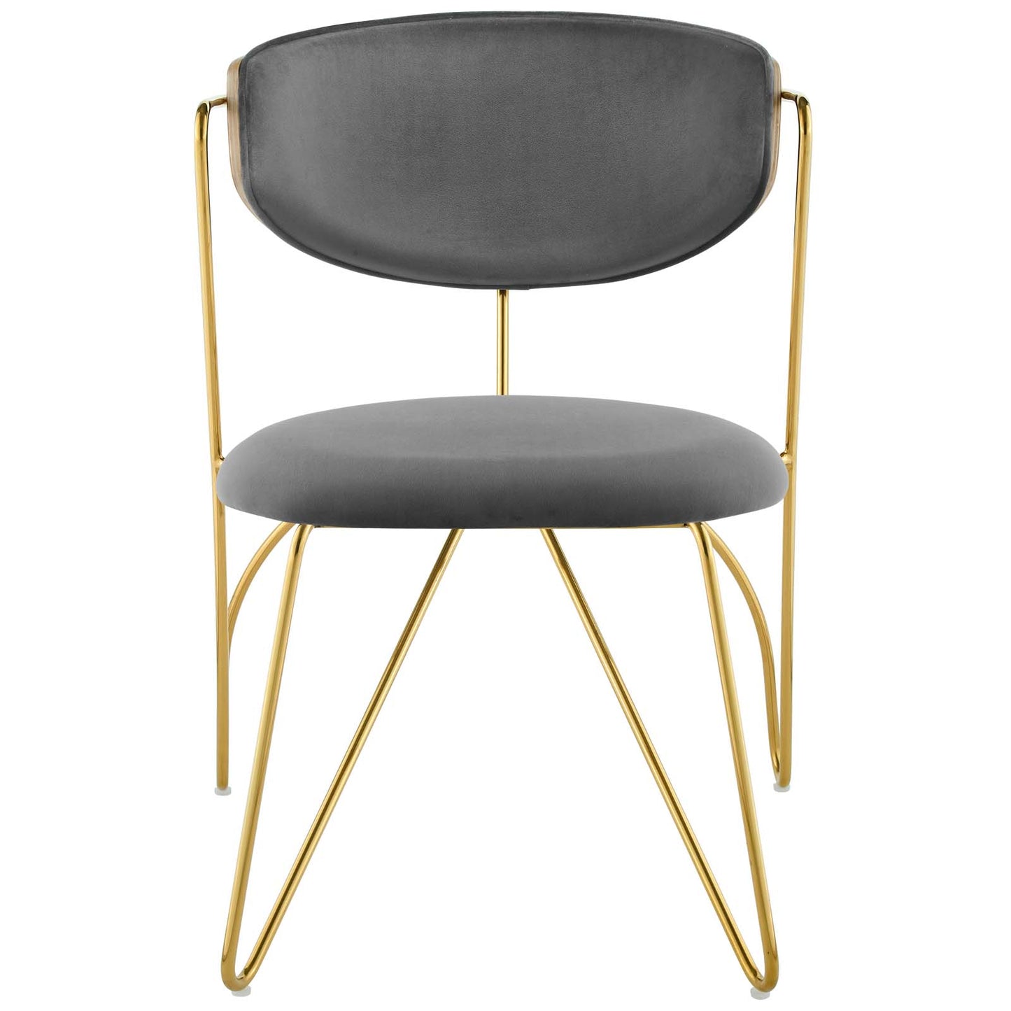 Modway Prevail Gold Stainless Steel Dining and Accent Performance Velvet Chair - EEI-3606 | Dining Chairs | Modishstore - 5