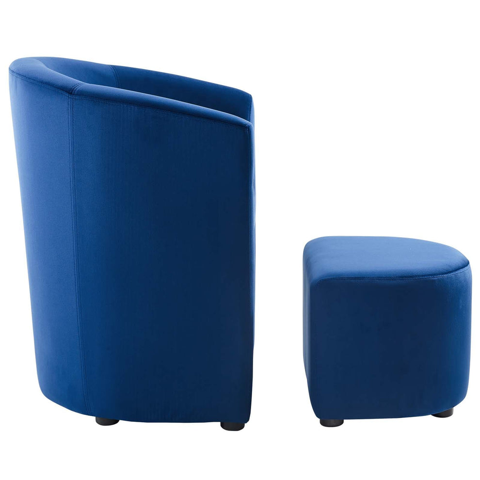 Modway Divulge Performance Velvet Arm Chair and Ottoman Set - EEI-3607 | Armchairs | Modishstore - 11