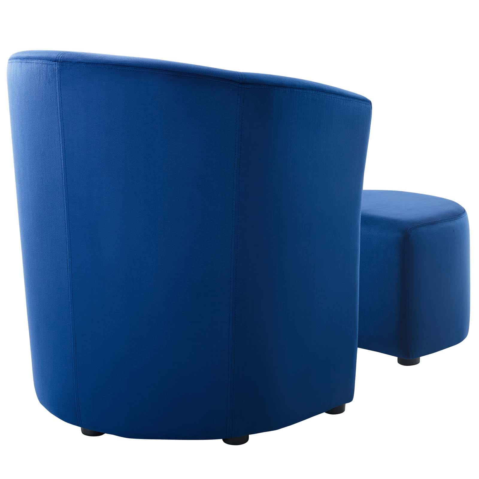 Modway Divulge Performance Velvet Arm Chair and Ottoman Set | Armchairs | Modishstore-12