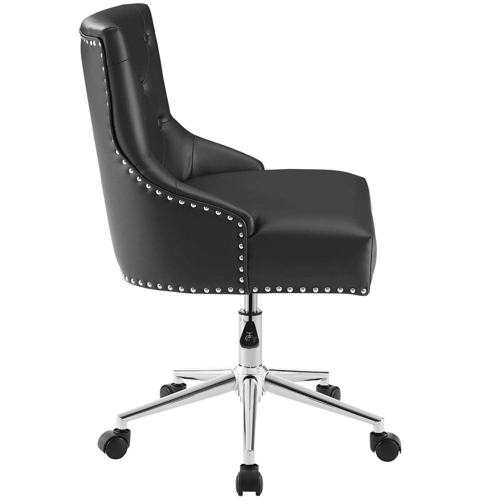 Modway Regent Tufted Button Swivel Faux Leather Office Chair - EEI-3608 | Office Chairs | Modishstore - 3