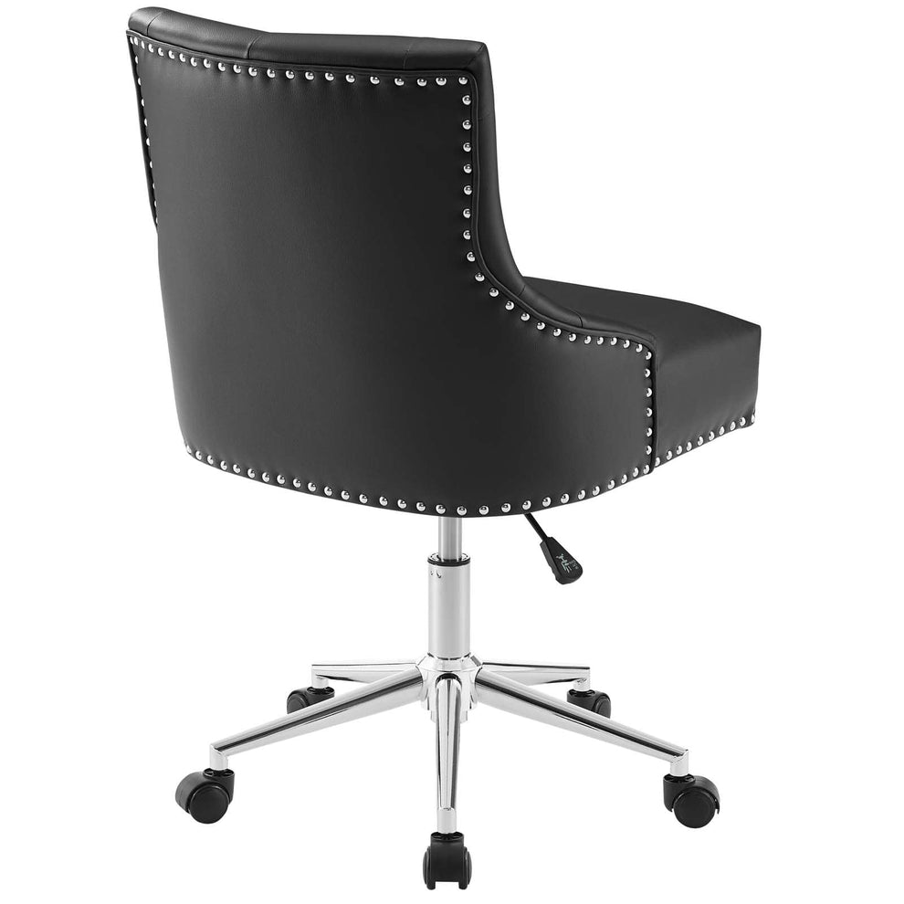 Modway Regent Tufted Button Swivel Faux Leather Office Chair - EEI-3608 | Office Chairs | Modishstore - 4