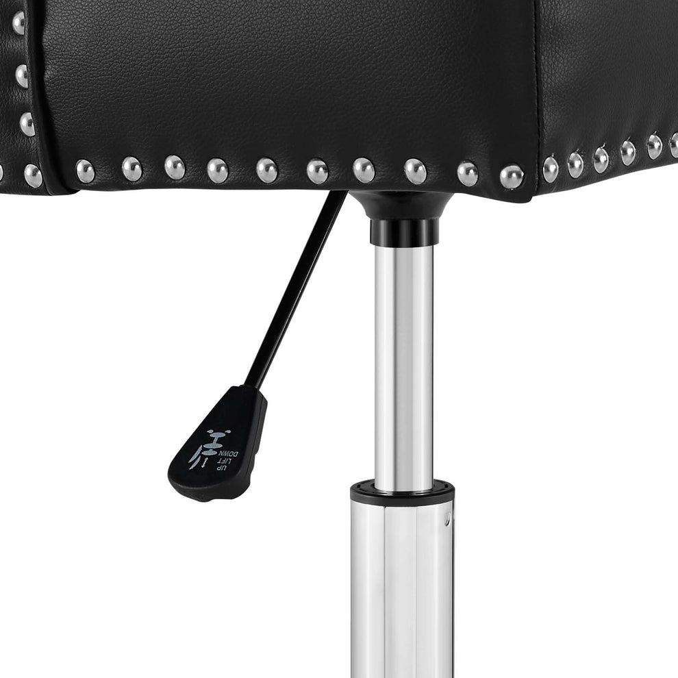 Modway Regent Tufted Button Swivel Faux Leather Office Chair - EEI-3608 | Office Chairs | Modishstore - 6