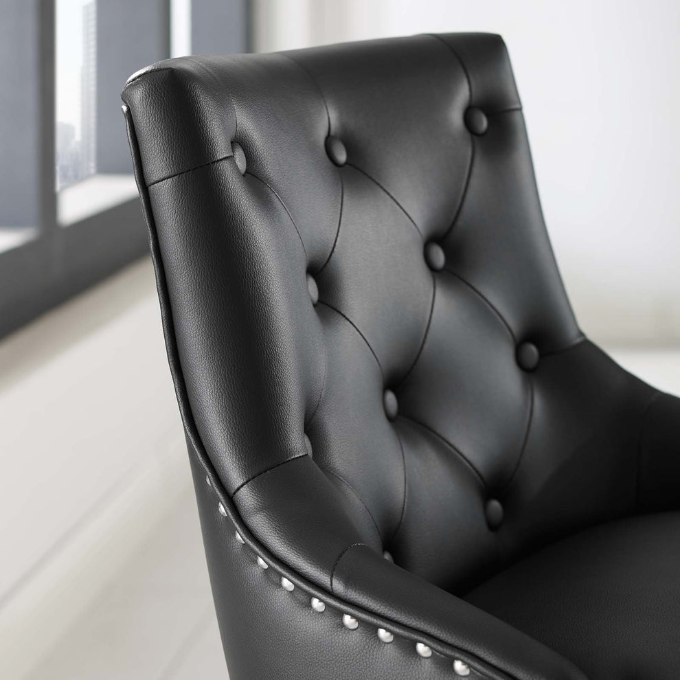 Modway Regent Tufted Button Swivel Faux Leather Office Chair - EEI-3608 | Office Chairs | Modishstore - 7