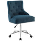 Modway Regent Tufted Button Swivel Upholstered Fabric Office Chair | Office Chairs | Modishstore-2