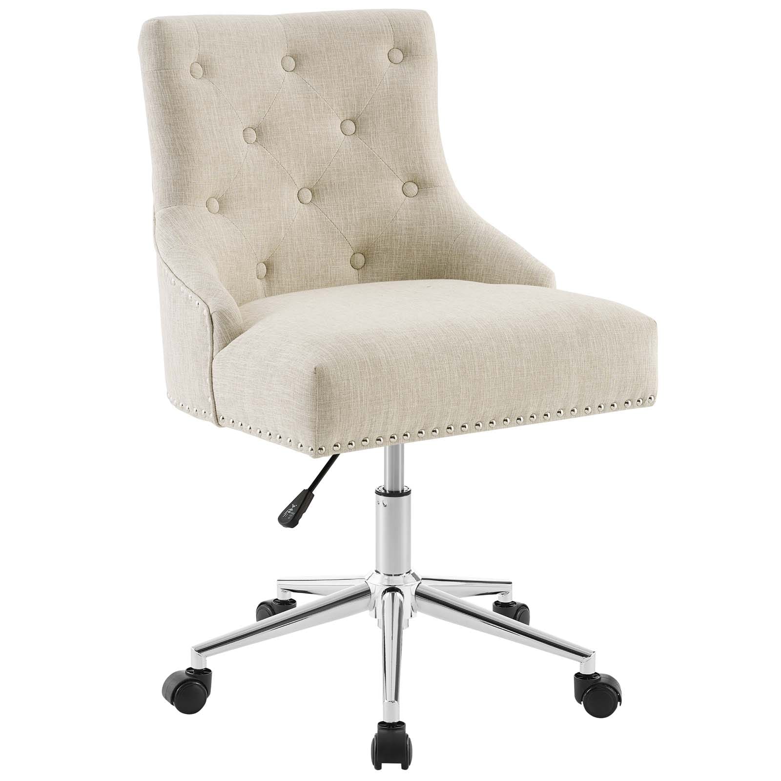 Modway Regent Tufted Button Swivel Upholstered Fabric Office Chair | Office Chairs | Modishstore-9