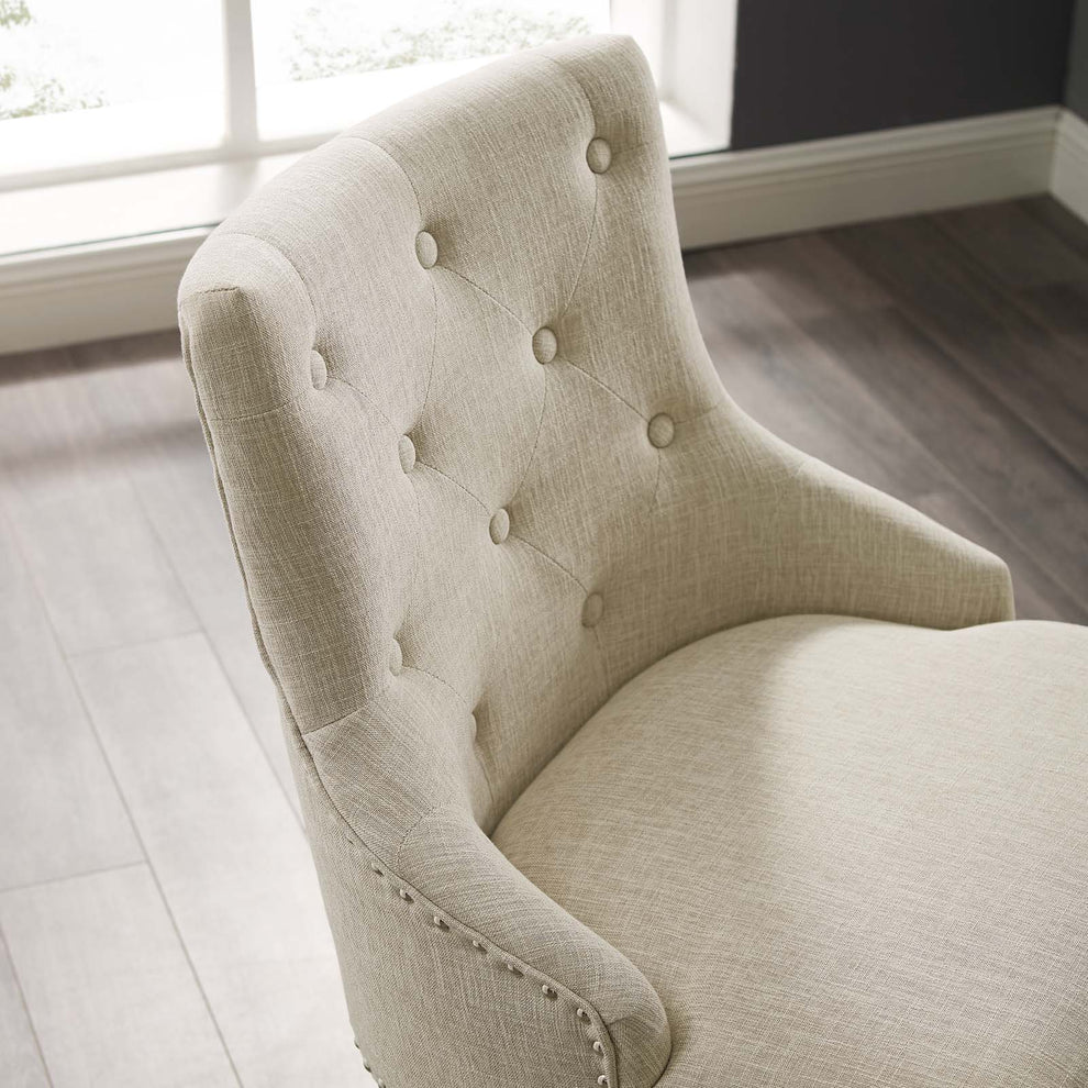 Modway Regent Tufted Button Swivel Upholstered Fabric Office Chair - EEI-3609 | Office Chairs | Modishstore - 14