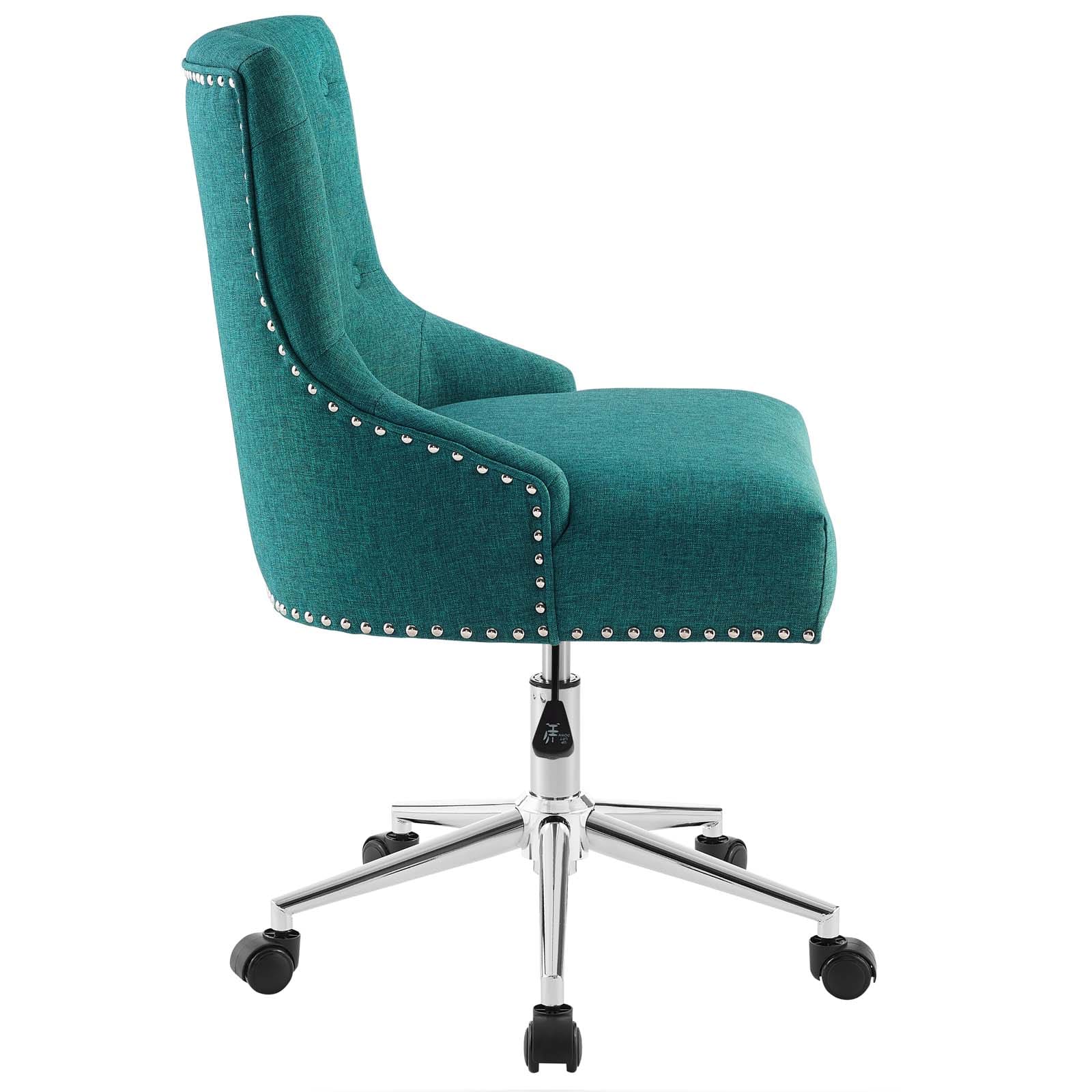 Modway Regent Tufted Button Swivel Upholstered Fabric Office Chair | Office Chairs | Modishstore-24