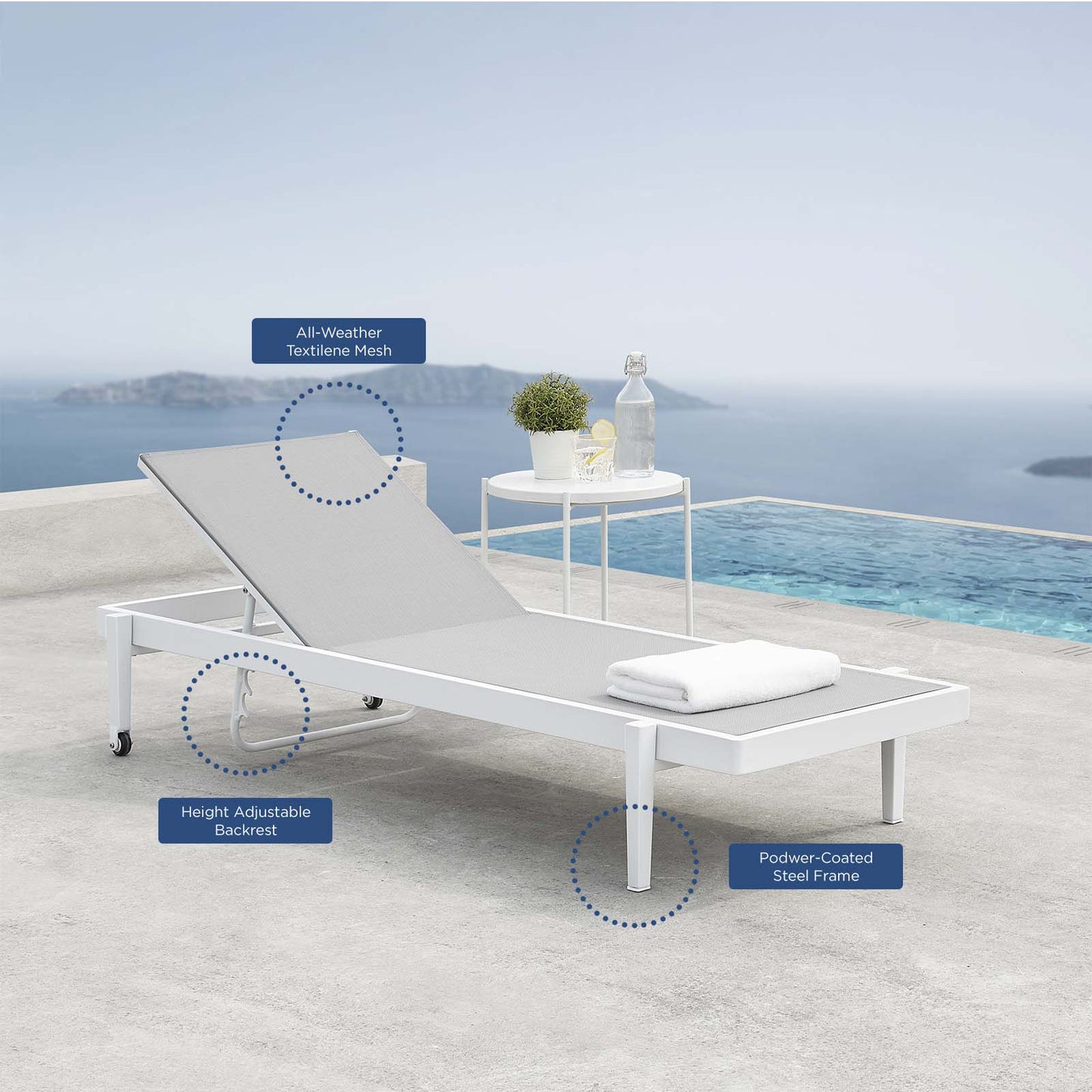 Modway Charleston Outdoor Patio Chaise Lounge Chair - EEI-3610 | Outdoor Recliners & Lounge Chairs | Modishstore - 1