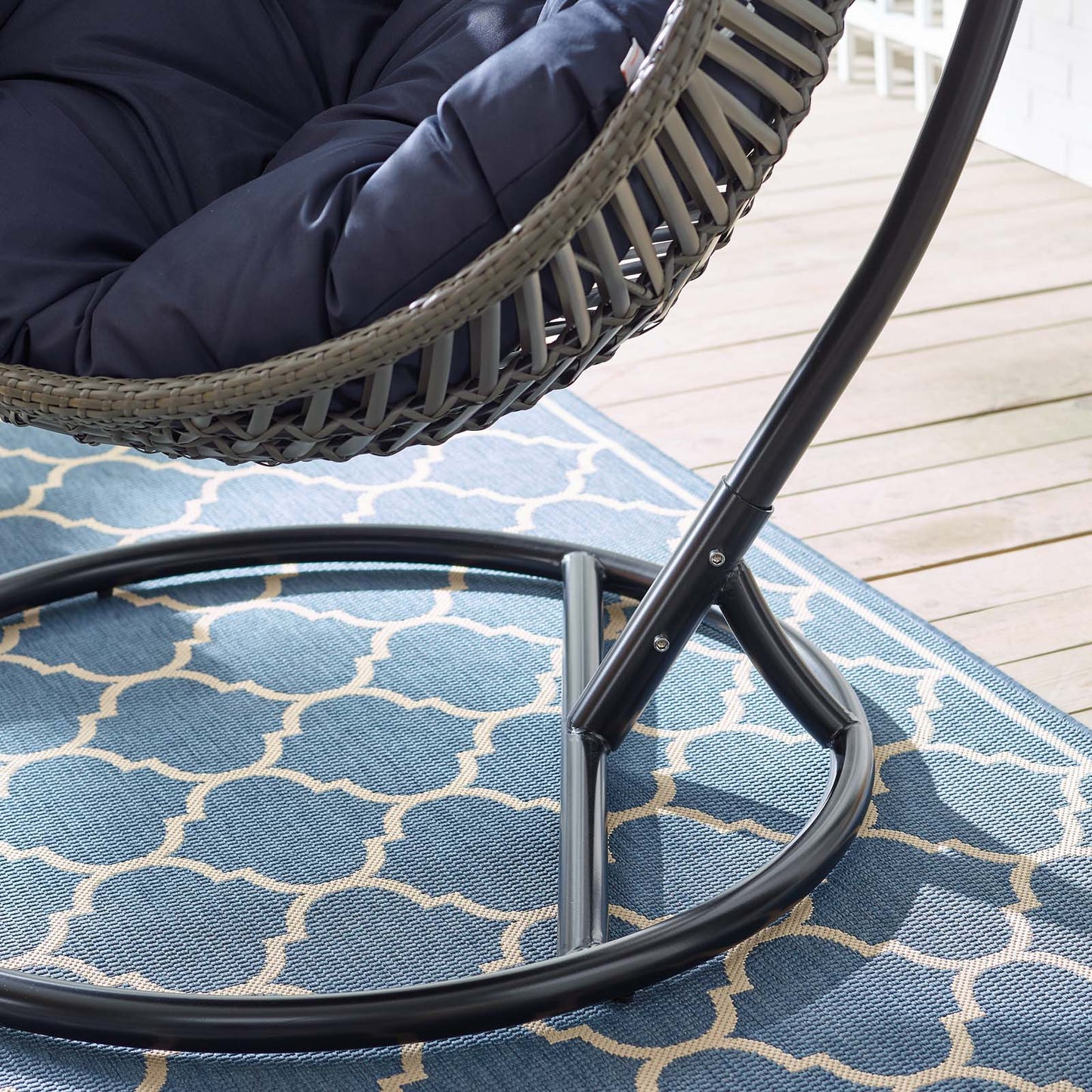 Modway Garner Teardrop Outdoor Patio Swing Chair | Outdoor Porch Swings | Modishstore-16