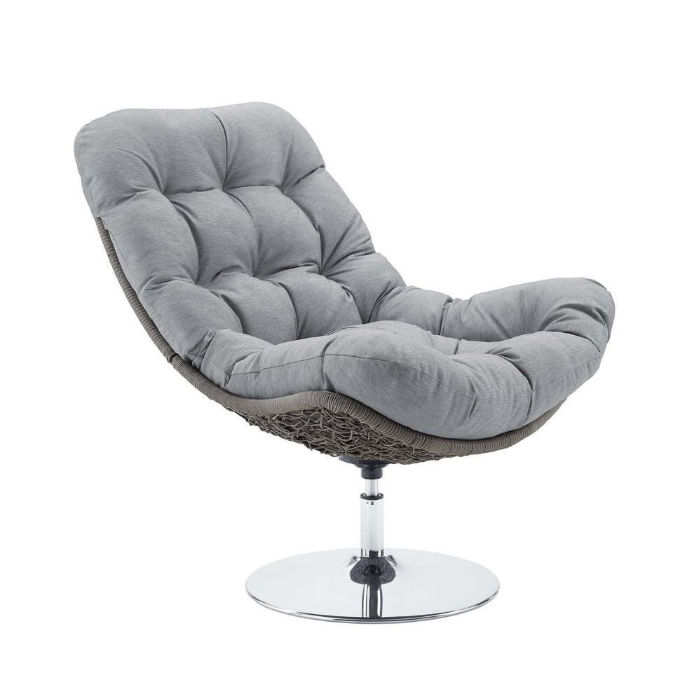 Modway Brighton Wicker Rattan Outdoor Patio Swivel Lounge Chair - EEI-3616 | Outdoor Recliners & Lounge Chairs | Modishstore - 2