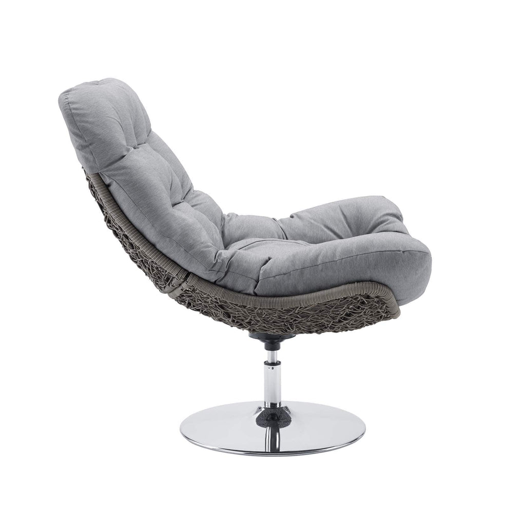Modway Brighton Wicker Rattan Outdoor Patio Swivel Lounge Chair - EEI-3616 | Outdoor Recliners & Lounge Chairs | Modishstore - 3