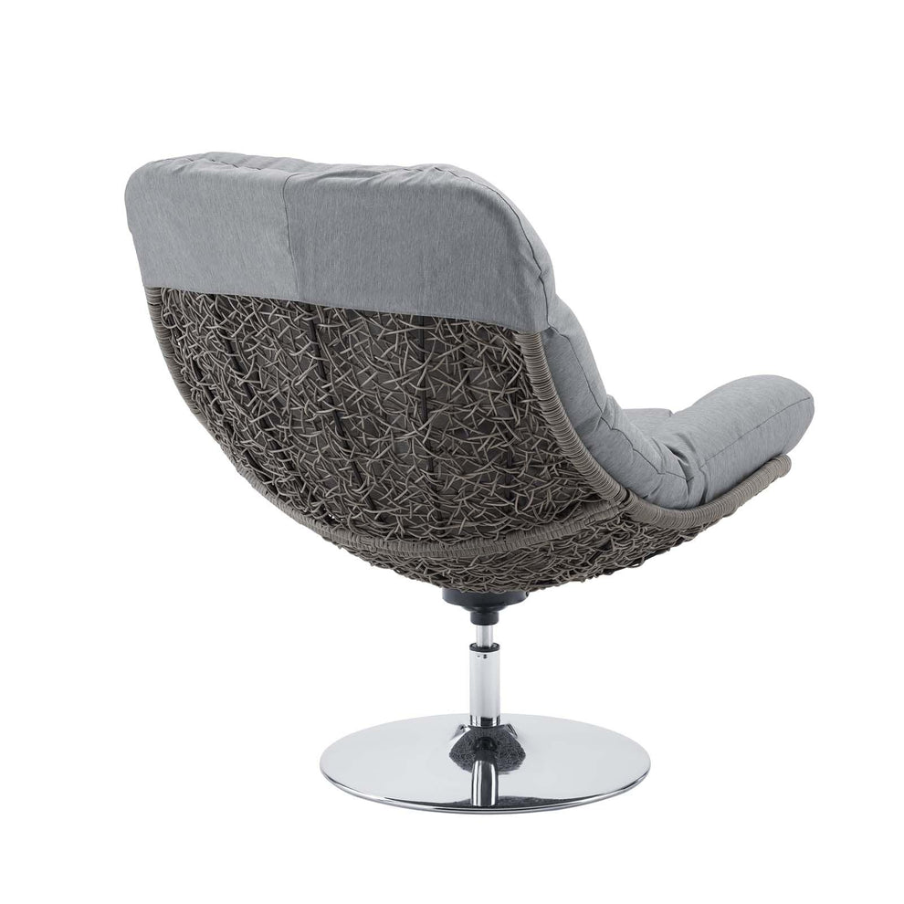 Modway Brighton Wicker Rattan Outdoor Patio Swivel Lounge Chair - EEI-3616 | Outdoor Recliners & Lounge Chairs | Modishstore - 4