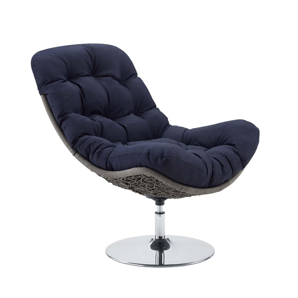 Modway Brighton Wicker Rattan Outdoor Patio Swivel Lounge Chair - EEI-3616 | Outdoor Recliners & Lounge Chairs | Modishstore - 8