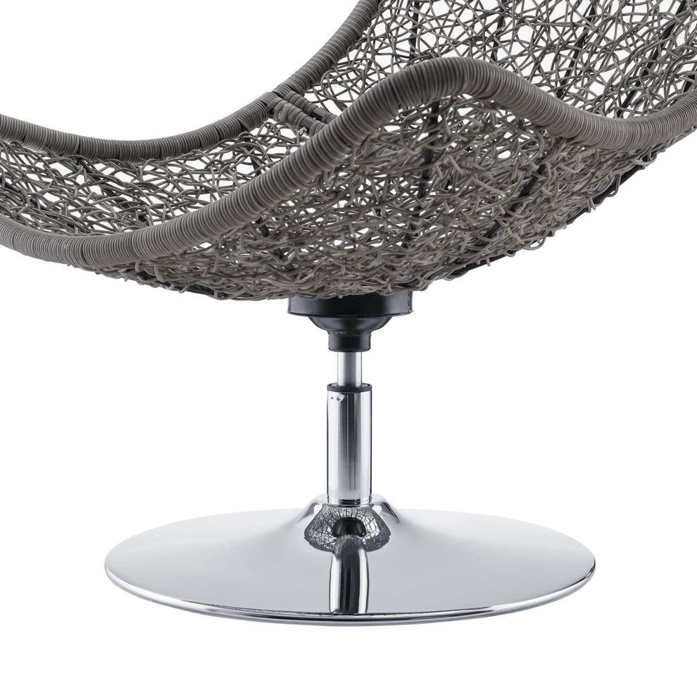 Modway Brighton Wicker Rattan Outdoor Patio Swivel Lounge Chair - EEI-3616 | Outdoor Recliners & Lounge Chairs | Modishstore - 11