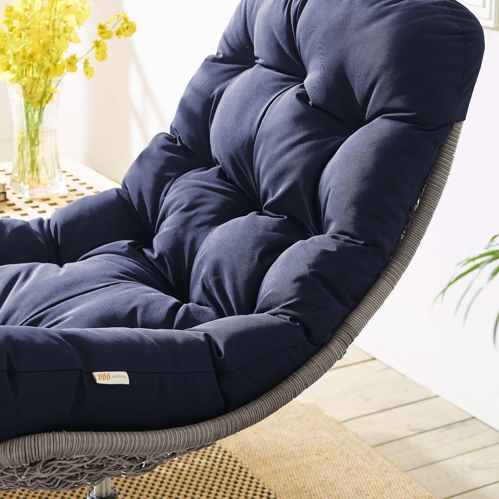Modway Brighton Wicker Rattan Outdoor Patio Swivel Lounge Chair - EEI-3616 | Outdoor Recliners & Lounge Chairs | Modishstore - 7