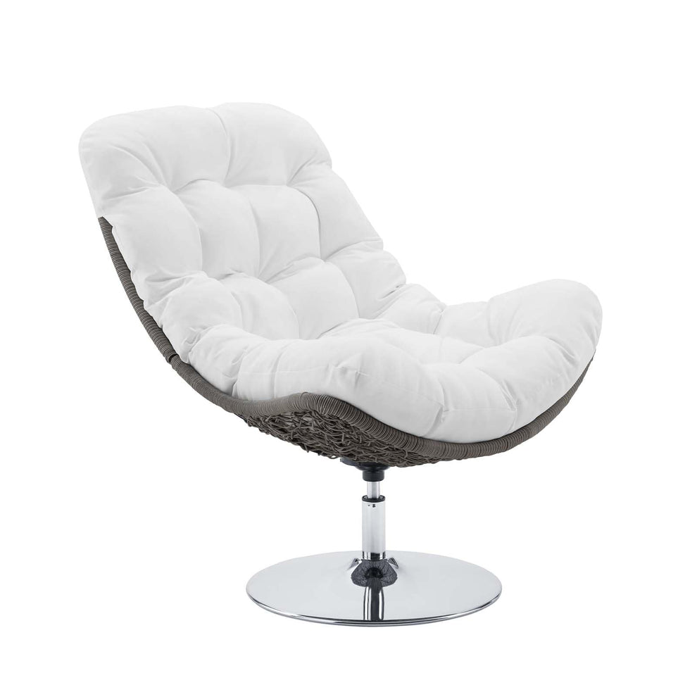 Modway Brighton Wicker Rattan Outdoor Patio Swivel Lounge Chair - EEI-3616 | Outdoor Recliners & Lounge Chairs | Modishstore - 12