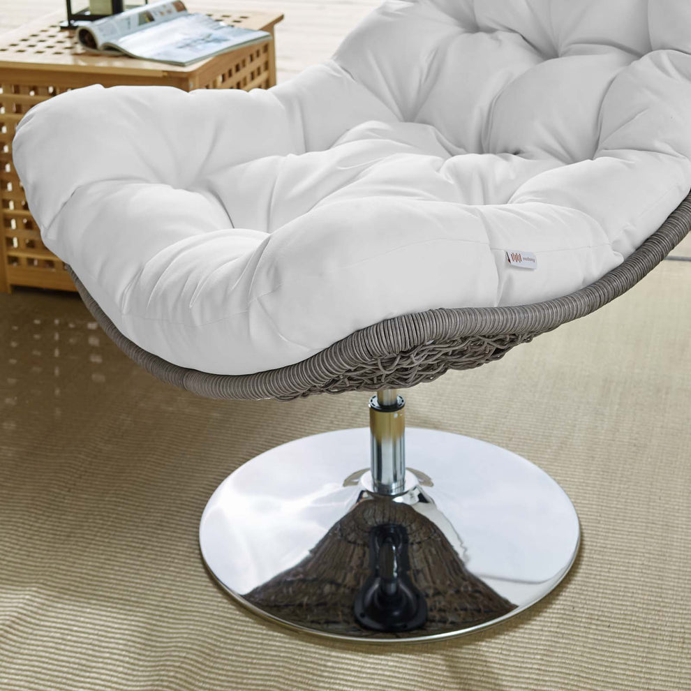 Modway Brighton Wicker Rattan Outdoor Patio Swivel Lounge Chair - EEI-3616 | Outdoor Recliners & Lounge Chairs | Modishstore - 17