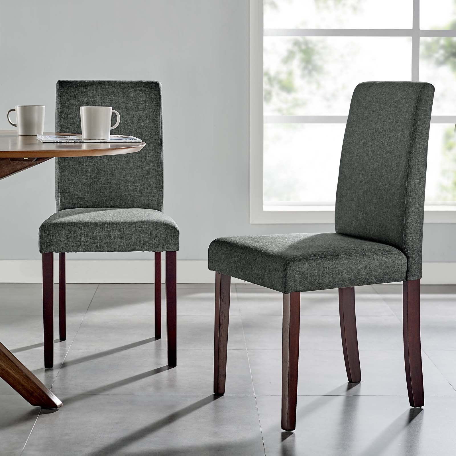 Modway Prosper Upholstered Fabric Dining Side Chair Set of 2 - EEI-3618 | Dining Chairs | Modishstore - 8