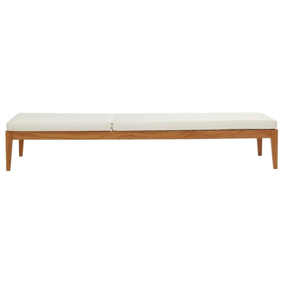 Modway Northlake 3 Piece Outdoor Patio Premium Grade A Teak Wood Set - EEI-3626 | Outdoor Chaise Lounges | Modishstore - 3