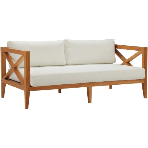 Modway Northlake 3 Piece Outdoor Patio Premium Grade A Teak Wood Set - EEI-3628 | Outdoor Sofas, Loveseats & Sectionals | Modishstore - 7