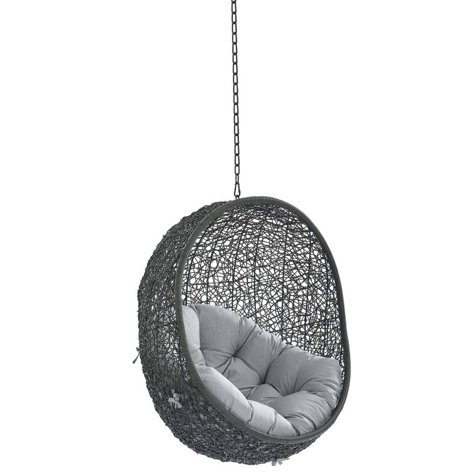 Modway Hide Sunbrella® Fabric Swing Outdoor Patio Lounge Chair Without Stand - EEI-3634 | Outdoor Porch Swings | Modishstore - 7