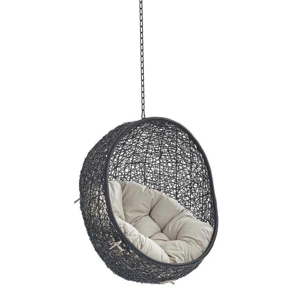 Modway Encase Sunbrella® Fabric Swing Outdoor Patio Lounge Chair Without Stand - EEI-3635 | Outdoor Porch Swings | Modishstore - 2