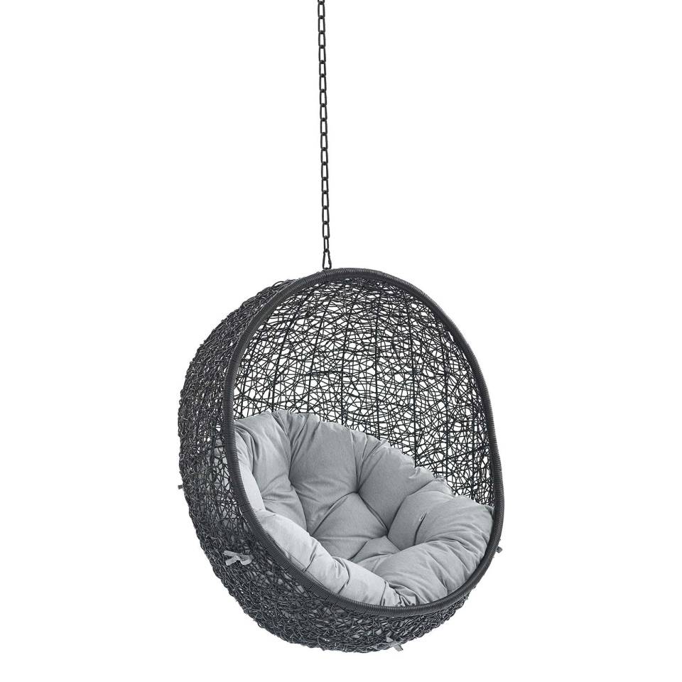 Modway Encase Sunbrella® Fabric Swing Outdoor Patio Lounge Chair Without Stand - EEI-3635 | Outdoor Porch Swings | Modishstore - 7