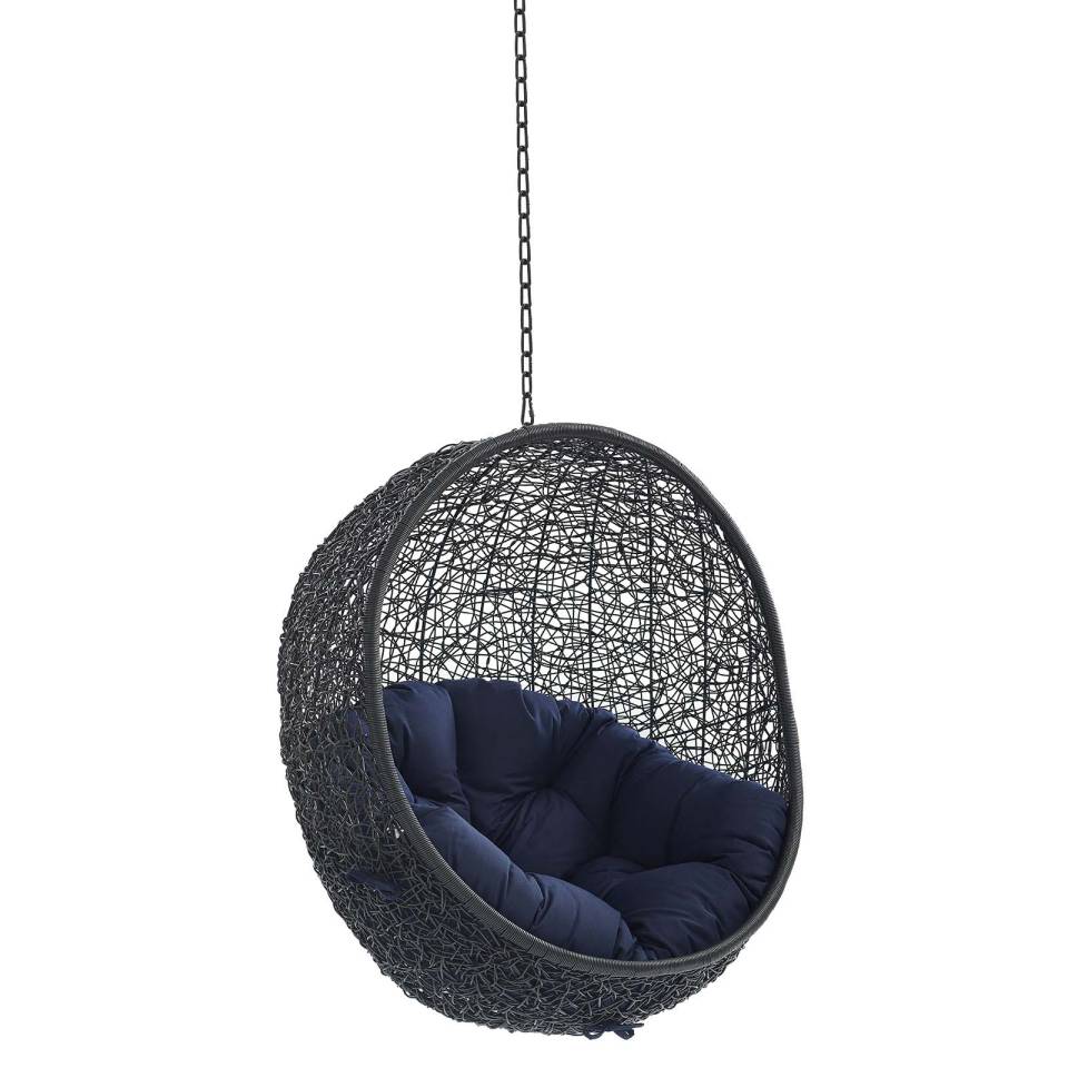 Modway Encase Sunbrella® Fabric Swing Outdoor Patio Lounge Chair Without Stand - EEI-3635 | Outdoor Porch Swings | Modishstore - 8