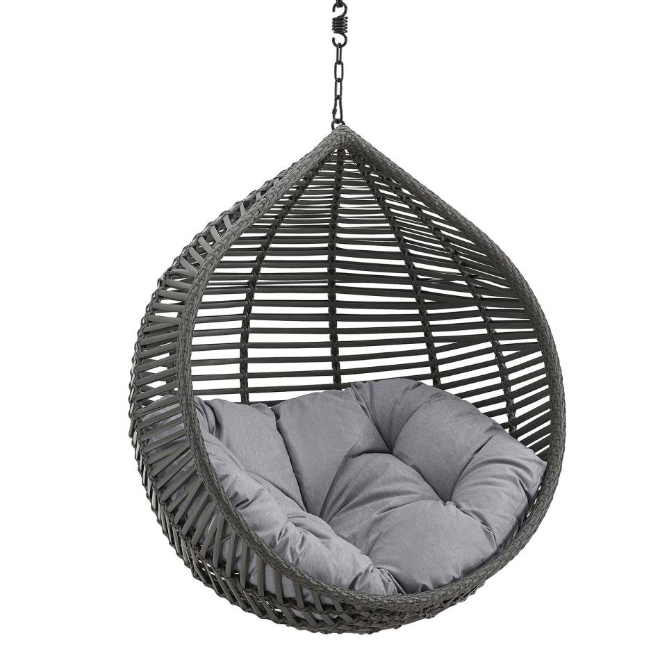Modway Garner Teardrop Outdoor Patio Swing Chair Without Stand - EEI-3637 | Outdoor Porch Swings | Modishstore - 3