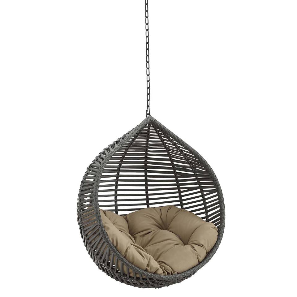 Modway Garner Teardrop Outdoor Patio Swing Chair Without Stand - EEI-3637 | Outdoor Porch Swings | Modishstore - 6