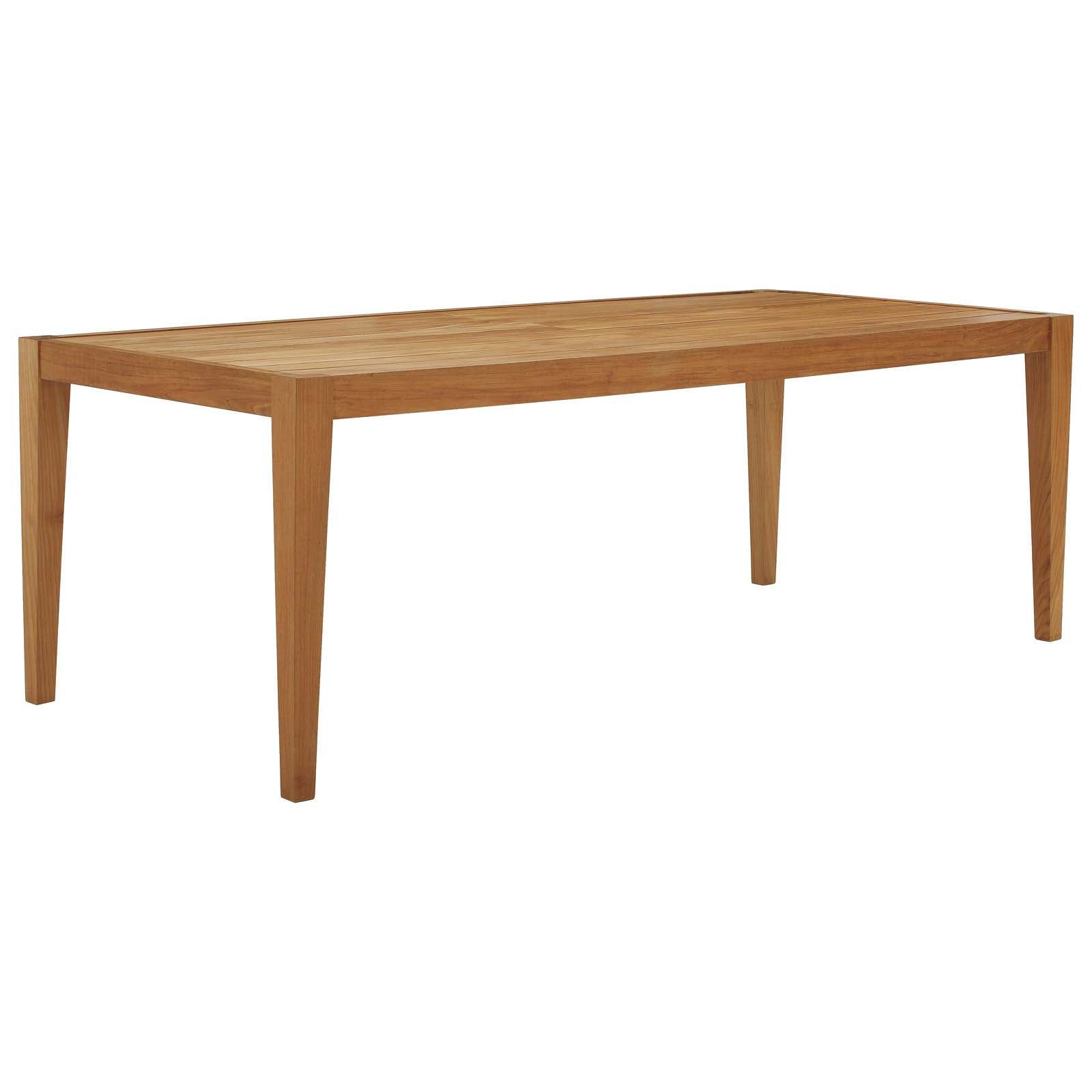 Newbury 7 Piece Outdoor Patio Premium Grade A Teak Wood Set By Modway - EEI-3650 | Outdoor Chaise Lounges | Modishstore - 7