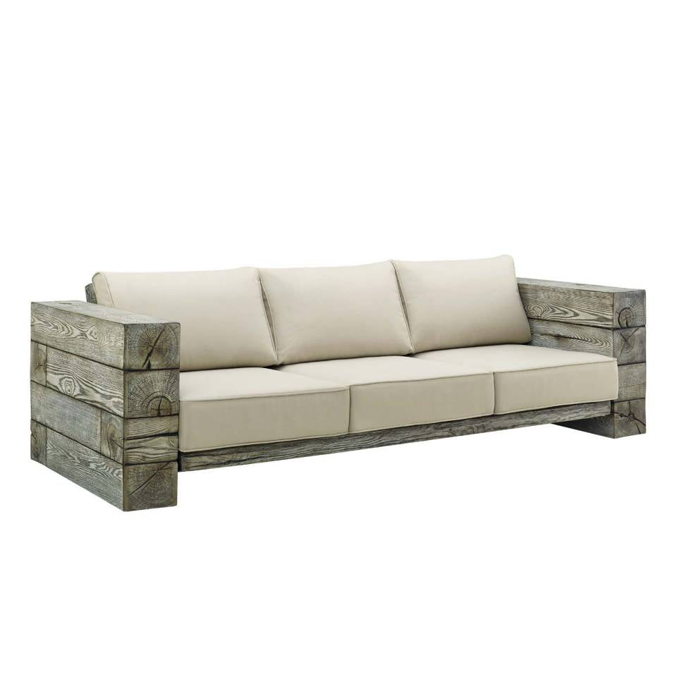 Modway Manteo Rustic Coastal Outdoor Patio Sunbrella® 5 Piece Set - EEI-3651 | Outdoor Sofas, Loveseats & Sectionals | Modishstore - 3